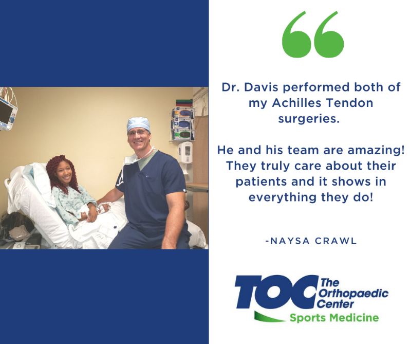 Dr. Davis Patient Stories - The Orthopaedic Center (TOC)