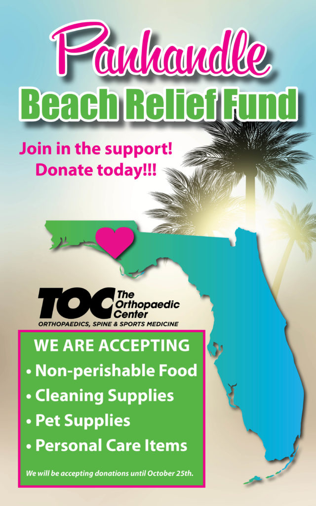 TOC Hurricane Relief The Orthopaedic Center (TOC)